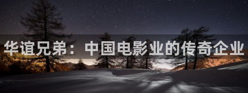 众腾娱乐：华谊兄弟：中国电影业的传奇企业